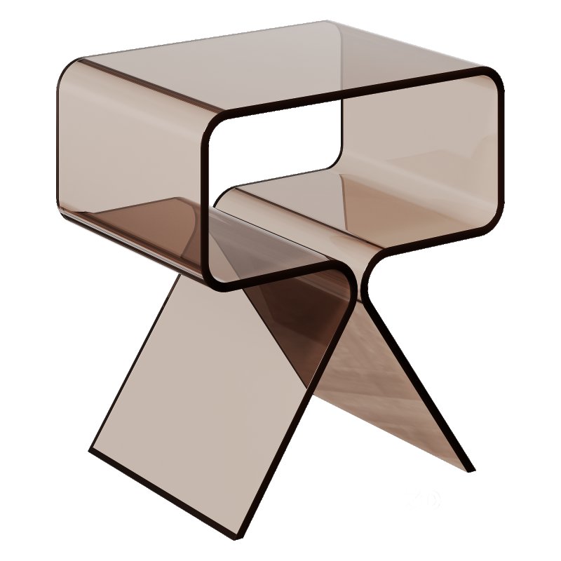 Coffee table Acrylic Nightstand Side Table by Solaround Image 6