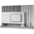 TV Wall for living room TV WALL 02 - Thumbnail 4