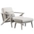Andrea Accent Chair and Ottoman Set - Thumbnail 1