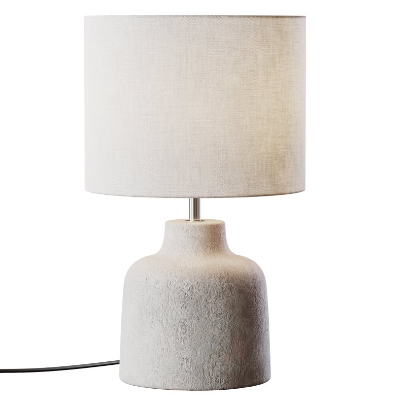 Handgemaakte tafellamp Ike betonnen voet Image 3