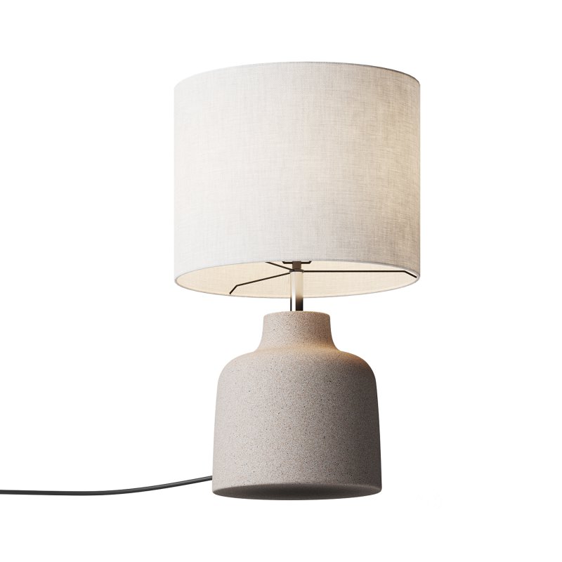 Handgemaakte tafellamp Ike betonnen voet Image 9