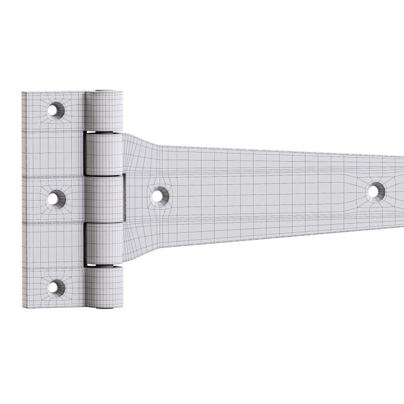 Black Wrought Iron Door Strap Image 14