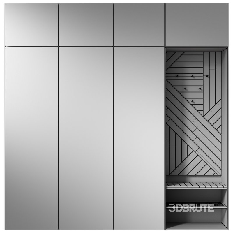 Wardrobe in the hallway Closet 03 Image 2