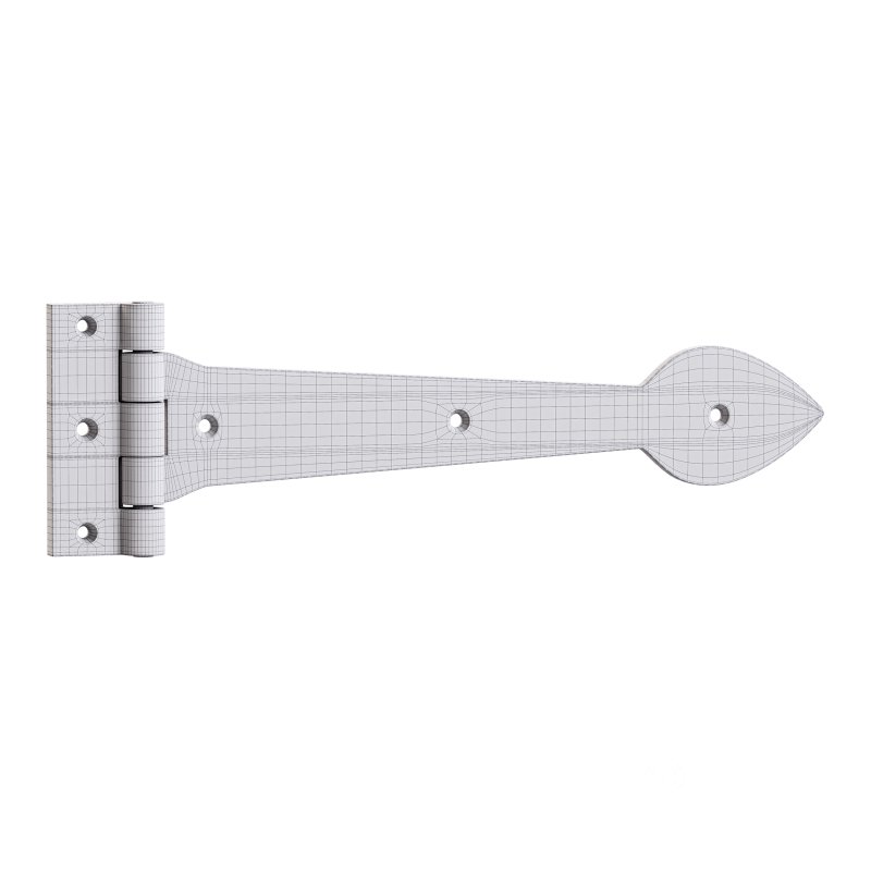 Black Wrought Iron Door Strap Image 13