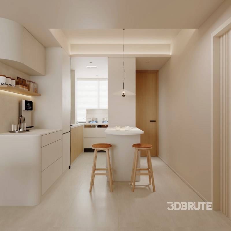 Living Room Dining Room Kitchen Image 1