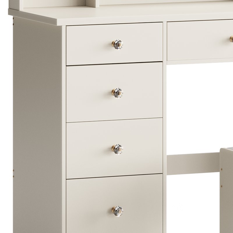 Ensemble coiffeuse avec tabouret et miroir Willodine Image 6