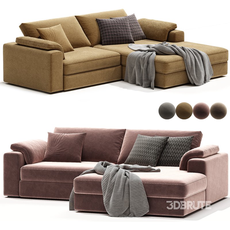 ITALO Fabric sofa By Mantellassi 1926 Image 4