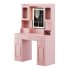 Vanity Desk with LED Lighted Mirror - Thumbnail 9