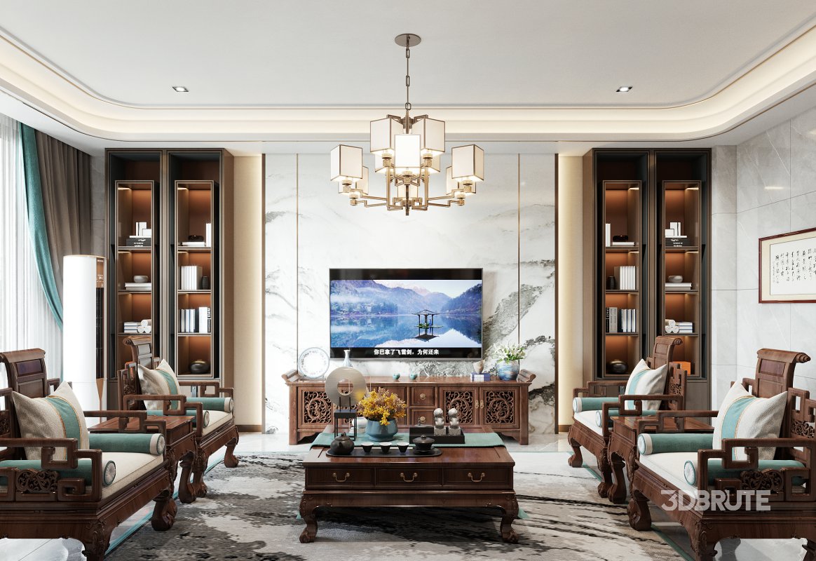 chinese living room dining room bedroom Image 3