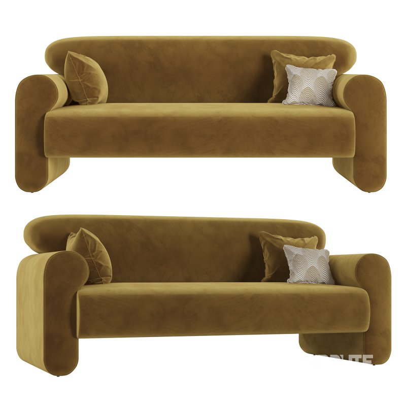 Gala Reverse Roll Arm Apartment Sofa Image 1