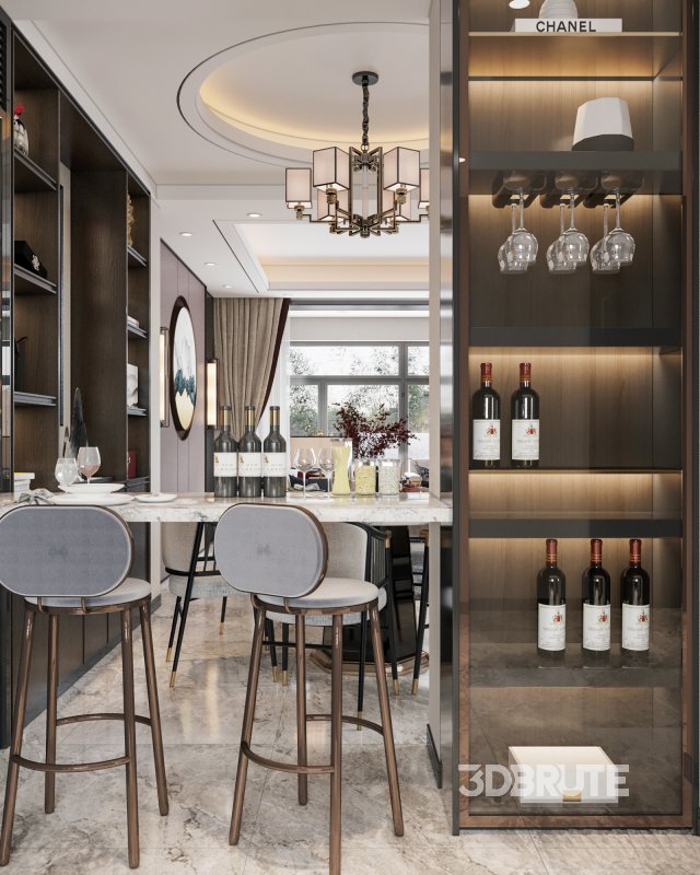 chinese living room dining room Image 5