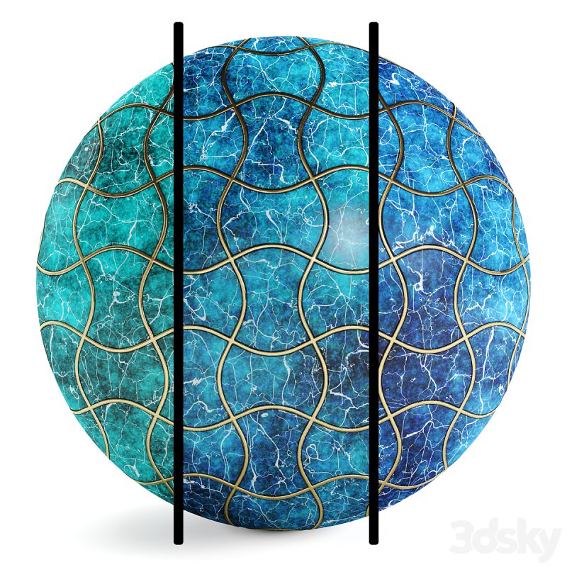 FB10 Marble Floor Tile stone | 4K | PBR | 2MAT Image 1