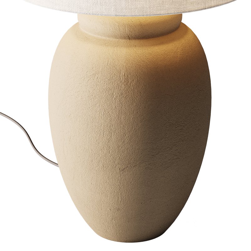 Grote tafellamp Bodhi met keramische voet Image 12