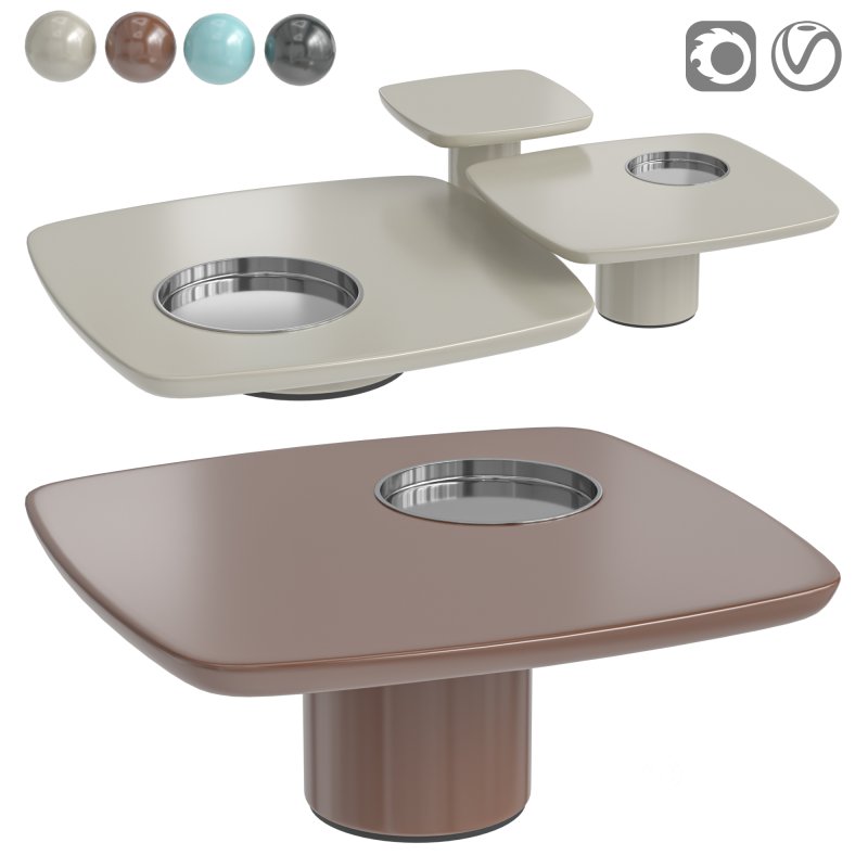 Modern Living Room Black and Gold Oversized Wooden Coffee Table Set of 3 for Home Image 1