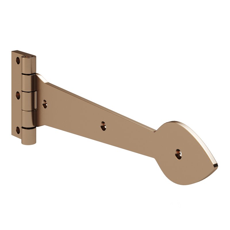 Black Wrought Iron Door Strap Image 6