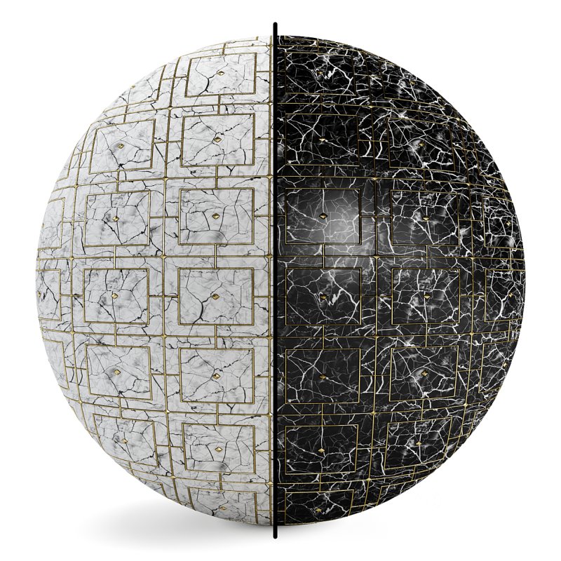 FB7 Marble Floor Tile stone | 4K | PBR | 2MAT Image 1