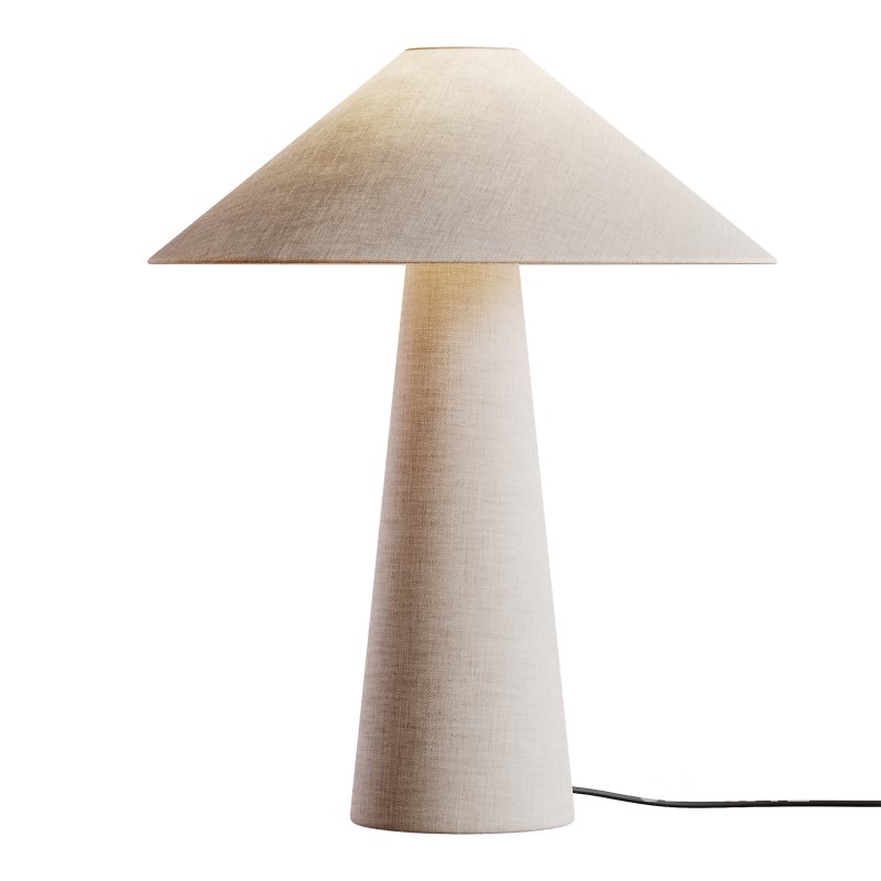 Grote tafellamp Ilena van linnen Image 8