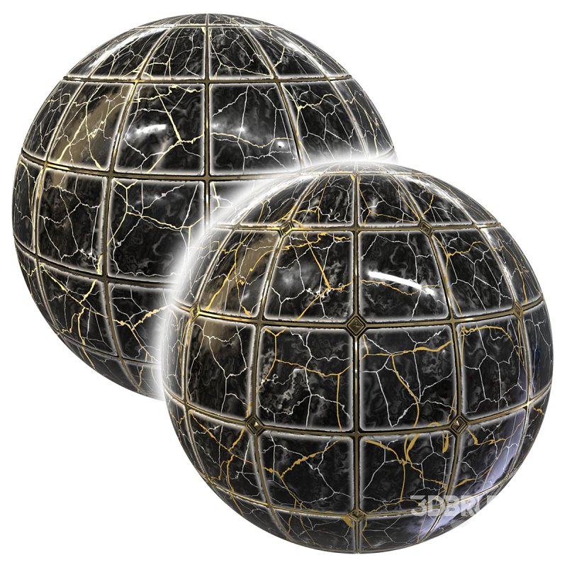 FB3 Marble Floor Tile stone | 4K | PBR Image 1