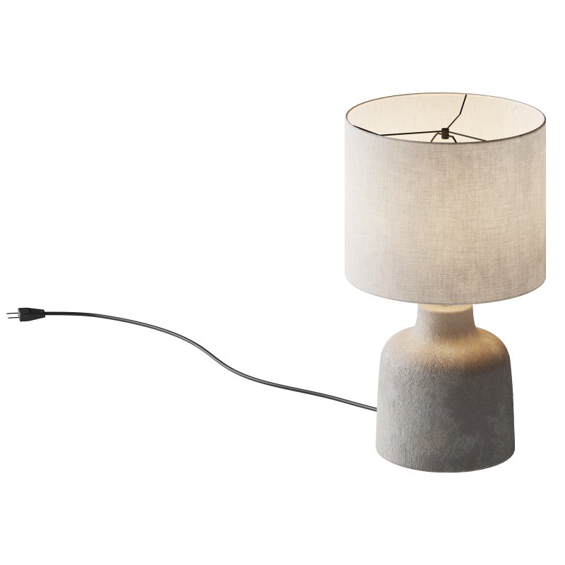Handgemaakte tafellamp Ike betonnen voet Image 7