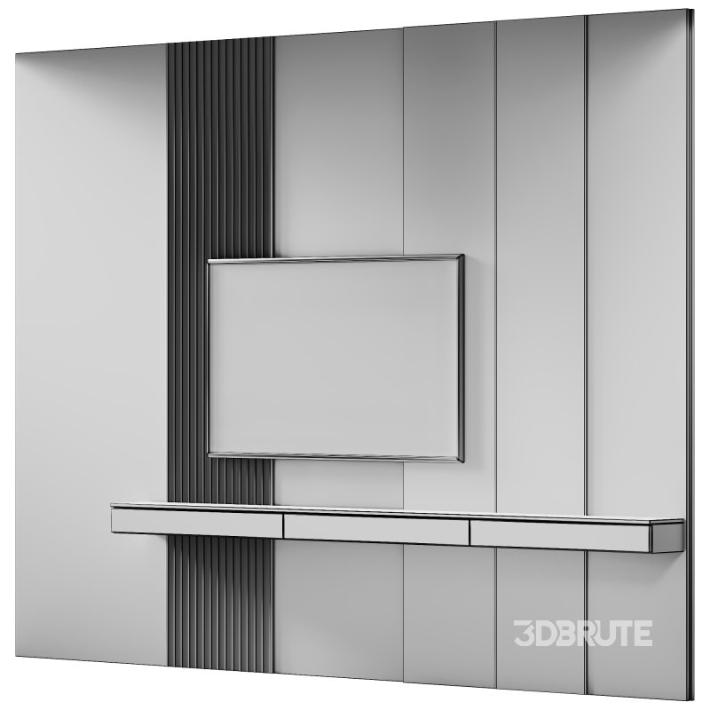 TV Wall for living room TV WALL 08 Image 4