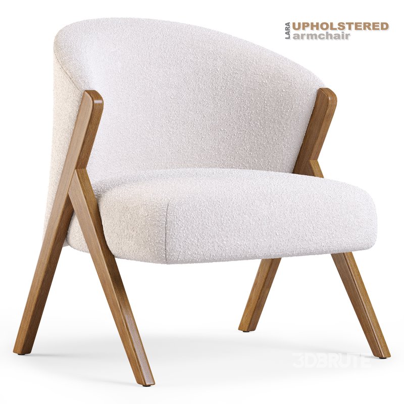 Lara upholstered armchair Image 2