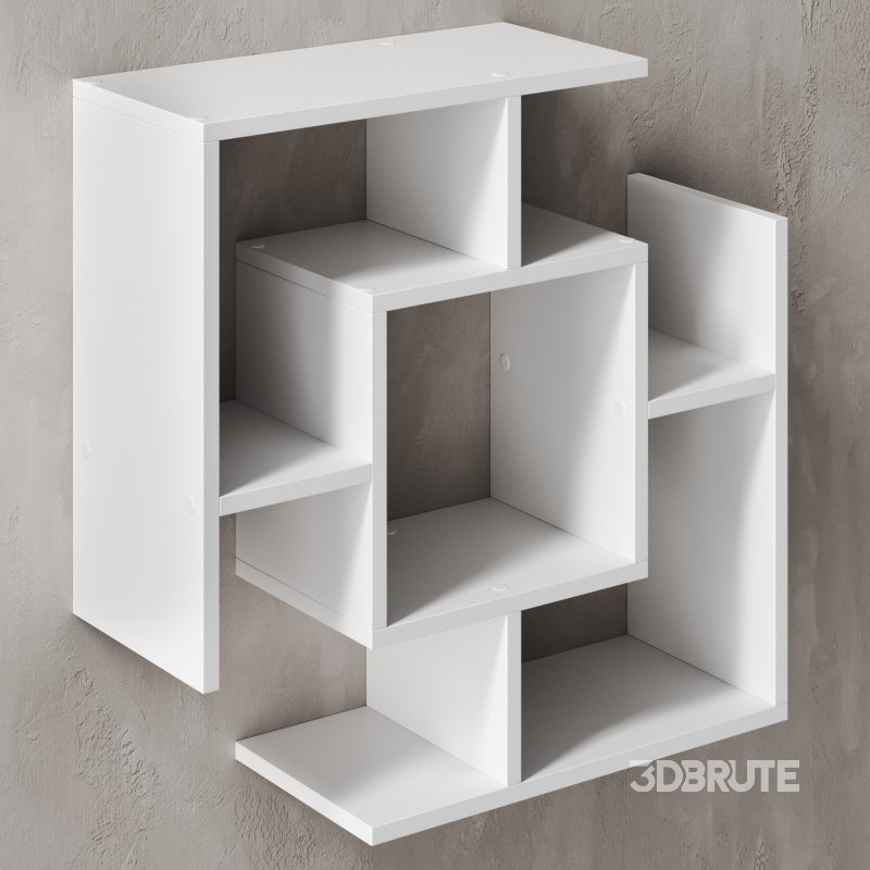 White wall shelf FunnY ElePHanT Cube Image 3