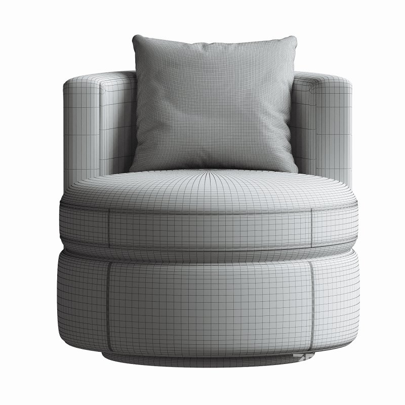 Balboa Leather Swivel Chair Image 2