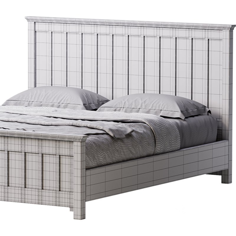 Solid Color Wood Bed Image 15