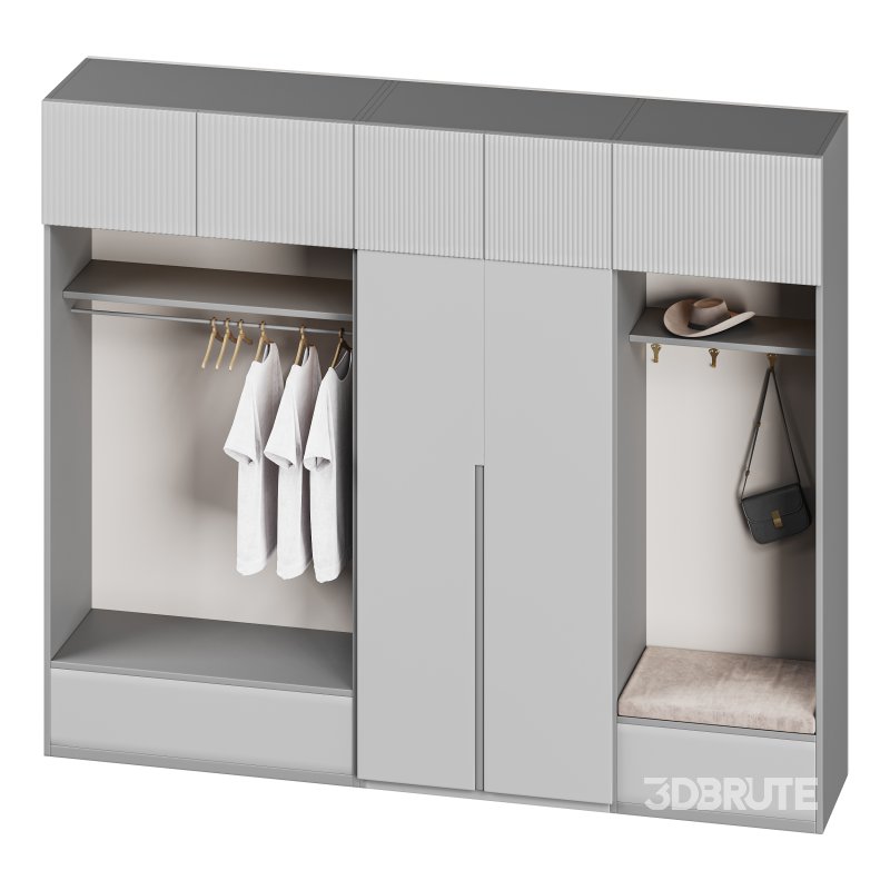 Hallway area with a minimalistic hanger Image 9