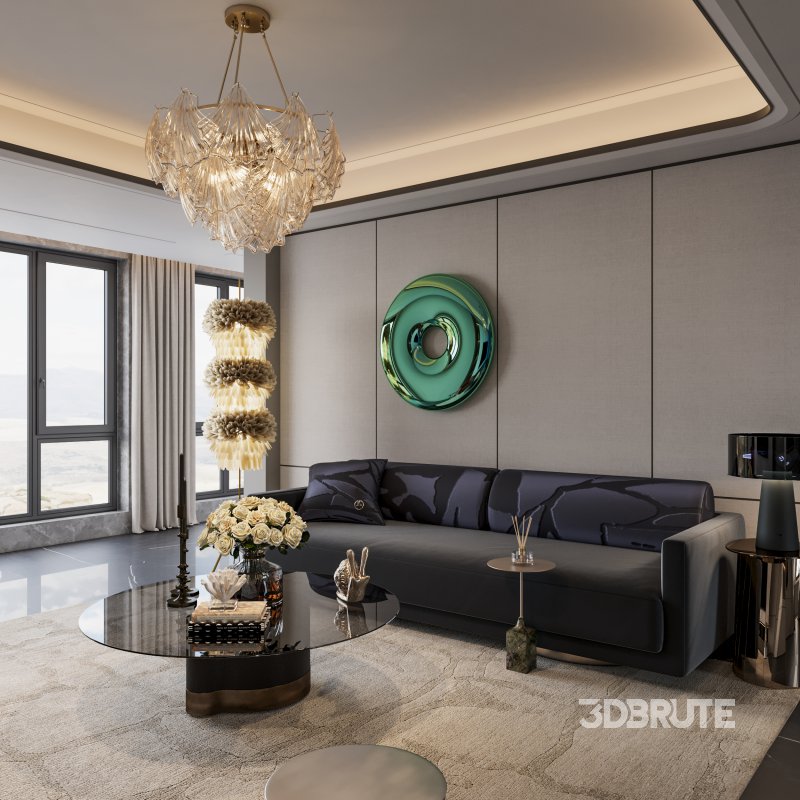 Luxurious living room space Image 2