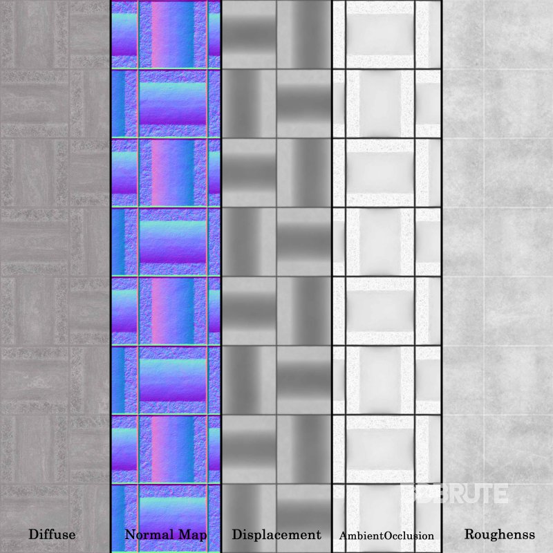 Yagihara Japanese Mosaic Tiles (Seamless) Image 5