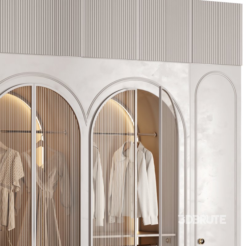 Bedroom wardrobe with glass door 1 Image 5