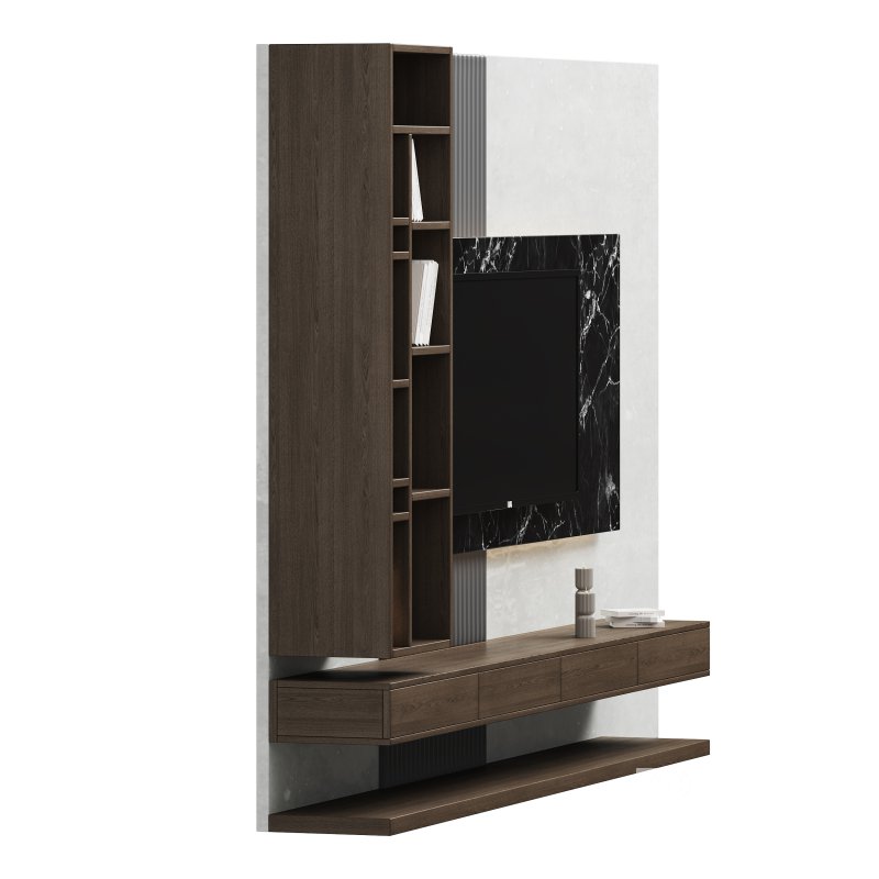 Modern TV Wall 02 Image 6