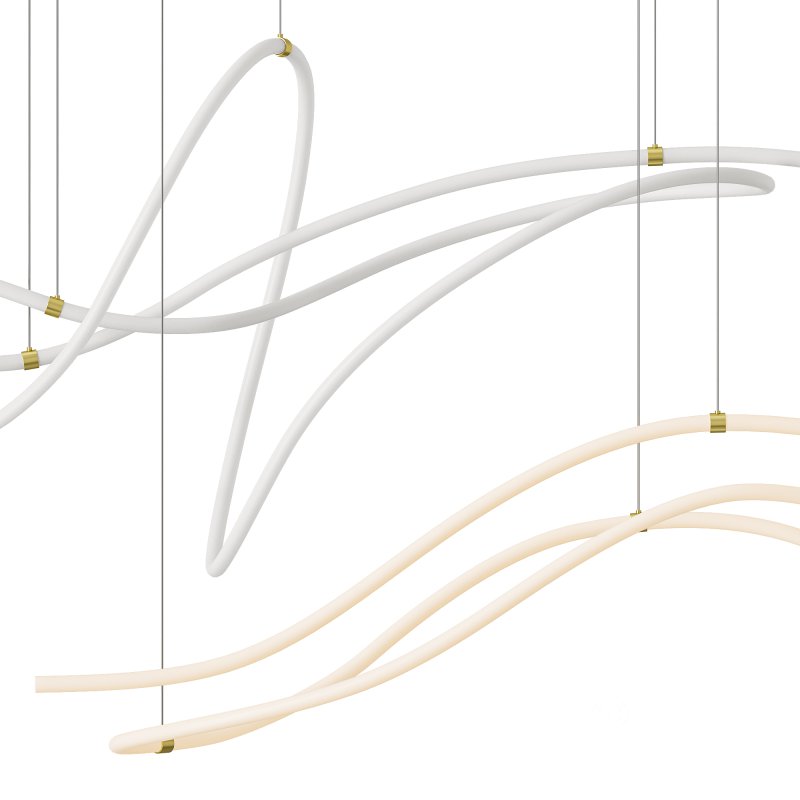 Line Art Geometry Chandelier Image 2