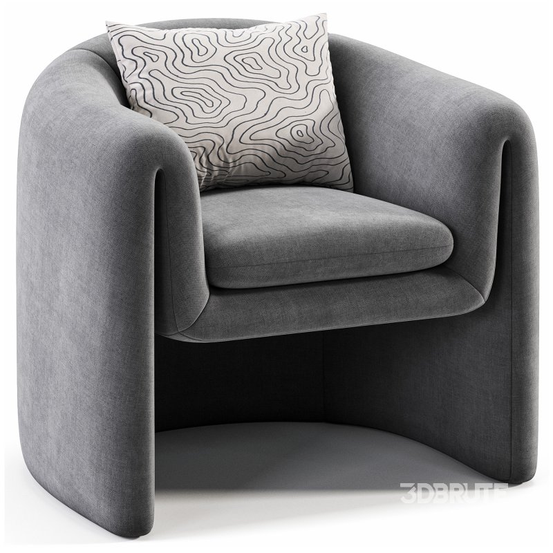 Freeform Chairs in Boucle Image 3