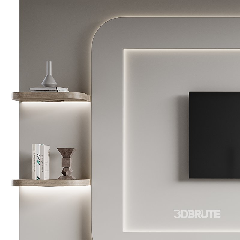 Modern TV Wall 024 Image 12