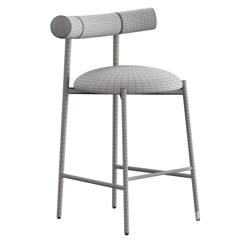 Chairs More Pampa SG 65 Low Green & Black Stool by Studio Pastina Image 7