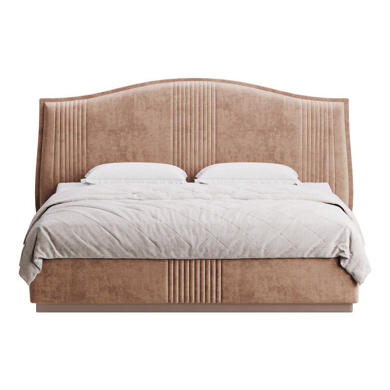 Padded Leather Bed Image 4