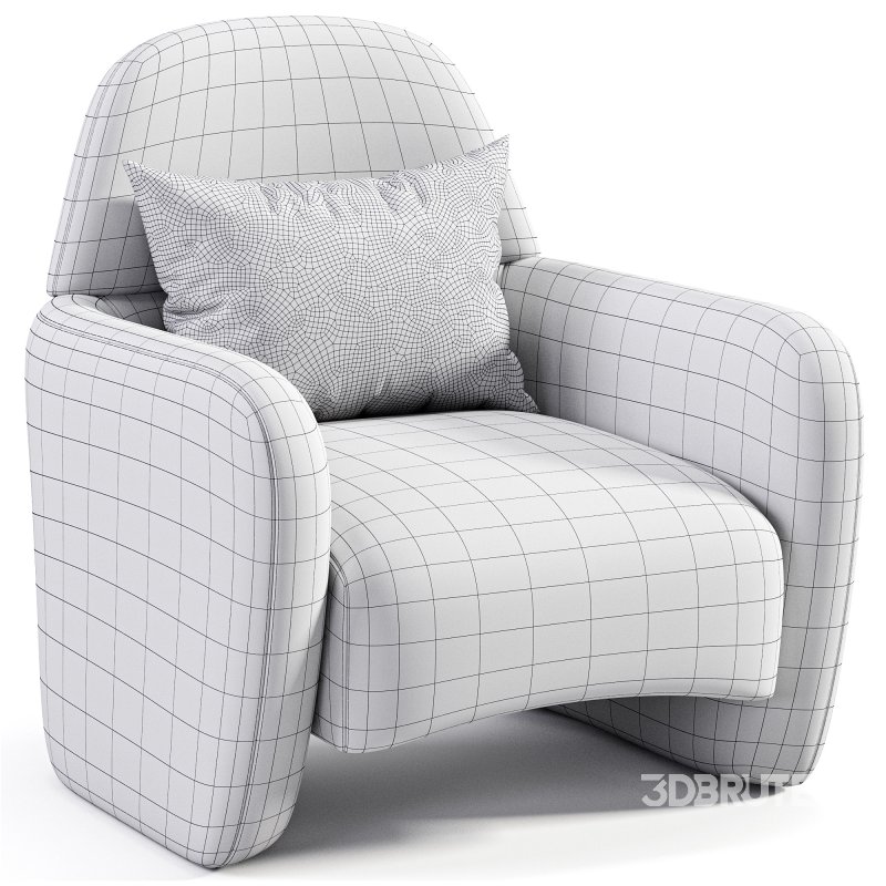 Alfie Cream Boucle Chair Image 6