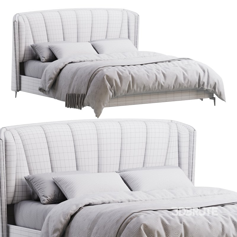 Wingback Headboard Bed Image 14