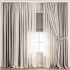 Soft Linen & Sheer Drapes with Roman Blind - Thumbnail 5