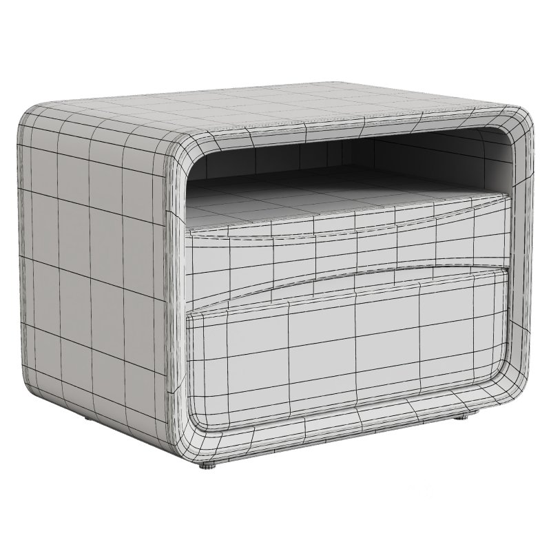 Modern Wooden Nightstand Image 3