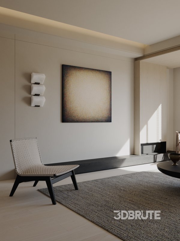 Wabi-sabi living and dining room Image 12