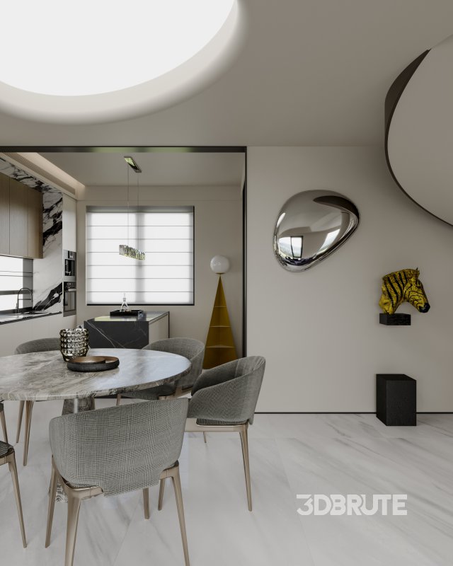 Living Room Dining Room Kitchen Image 8