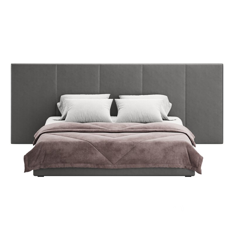 Charcoal Velvet BED Image 5