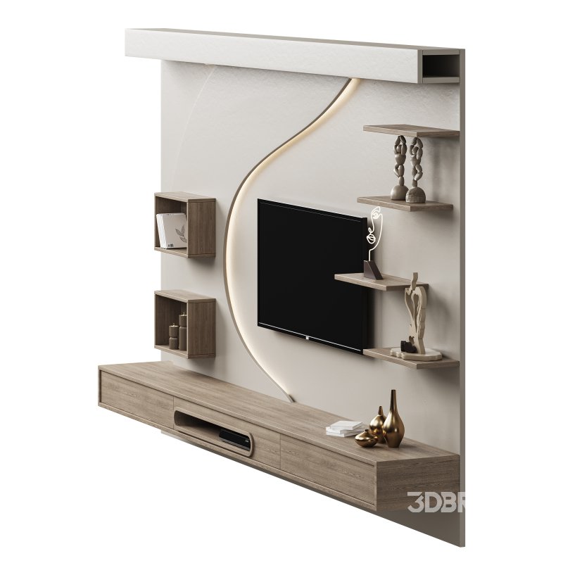 Modern TV Wall 06 Image 6