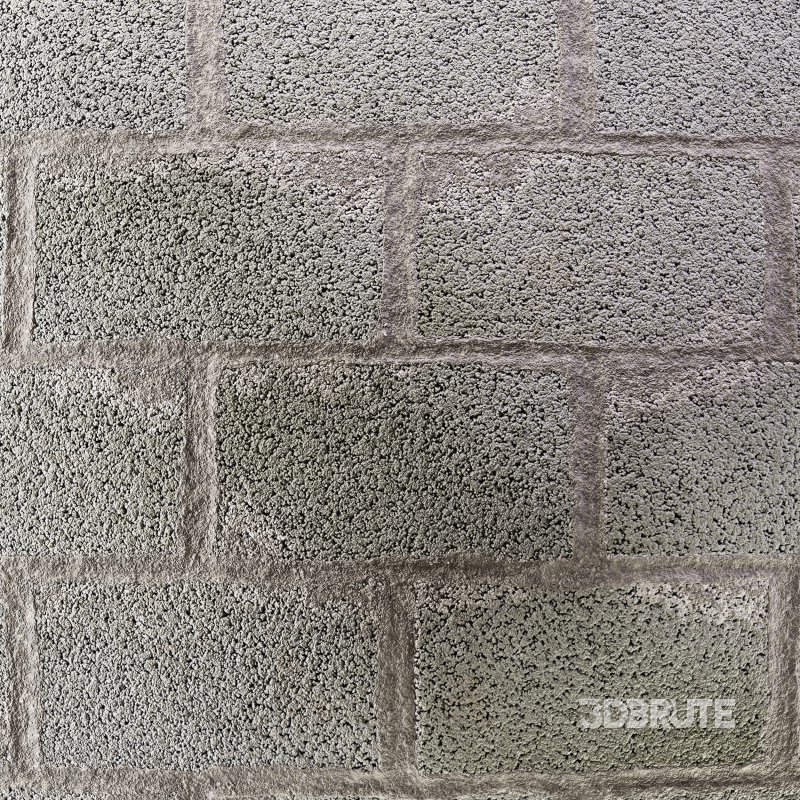 Concrete Block Wall (Seamless) Image 2