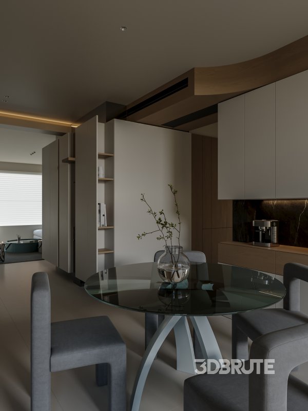 Modern living and dining room Image 8