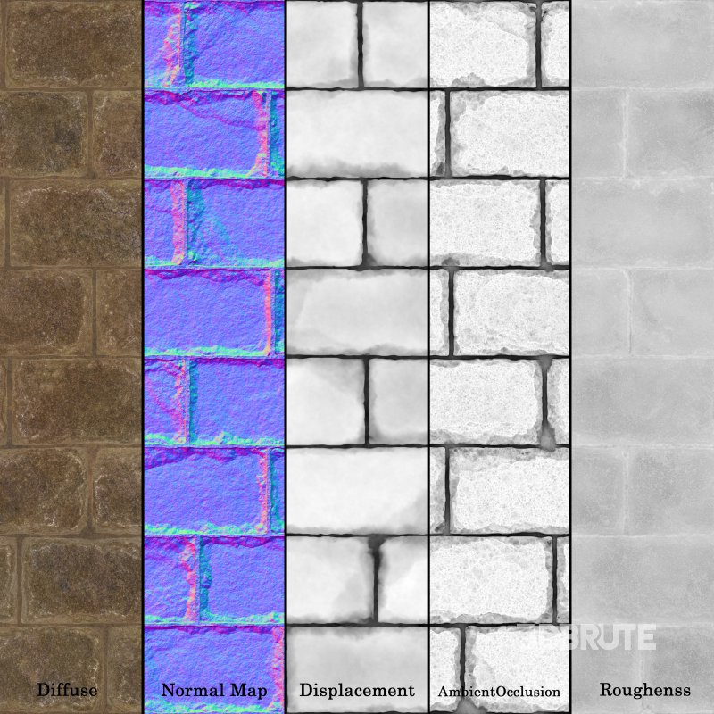 Stone Wall 05 (Seamless) Image 6