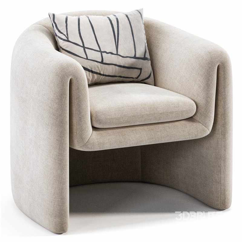 Freeform Chairs in Boucle Image 4